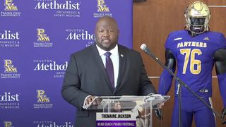 FCS head coach shares five rules for players hoping to be recruited out of the transfer portal (Tremaine Jackson). Photo by PVAMU Athletics on YouTube